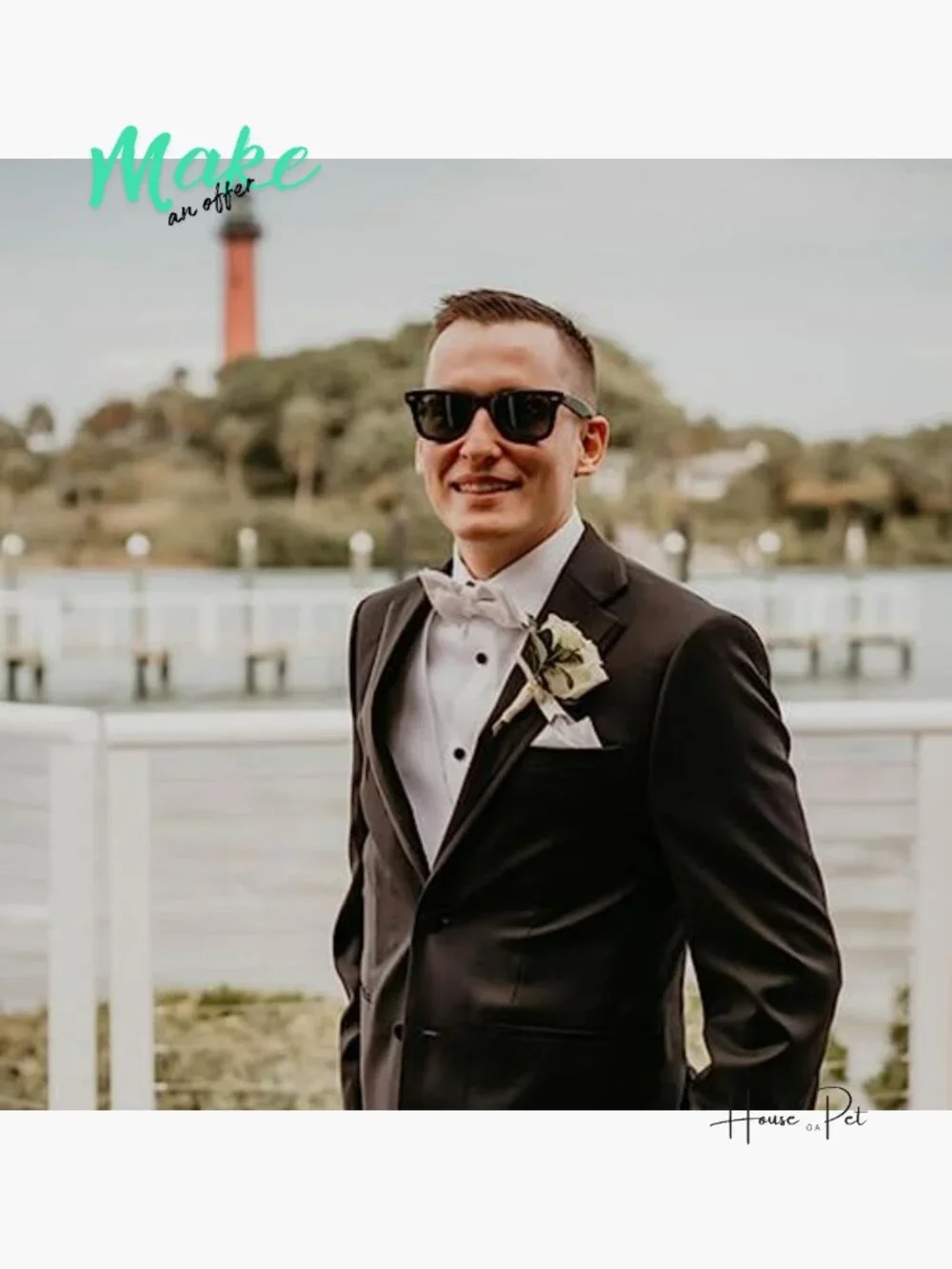 8 Pack Groomsmen Sunglasses Set for Wedding Party Favors